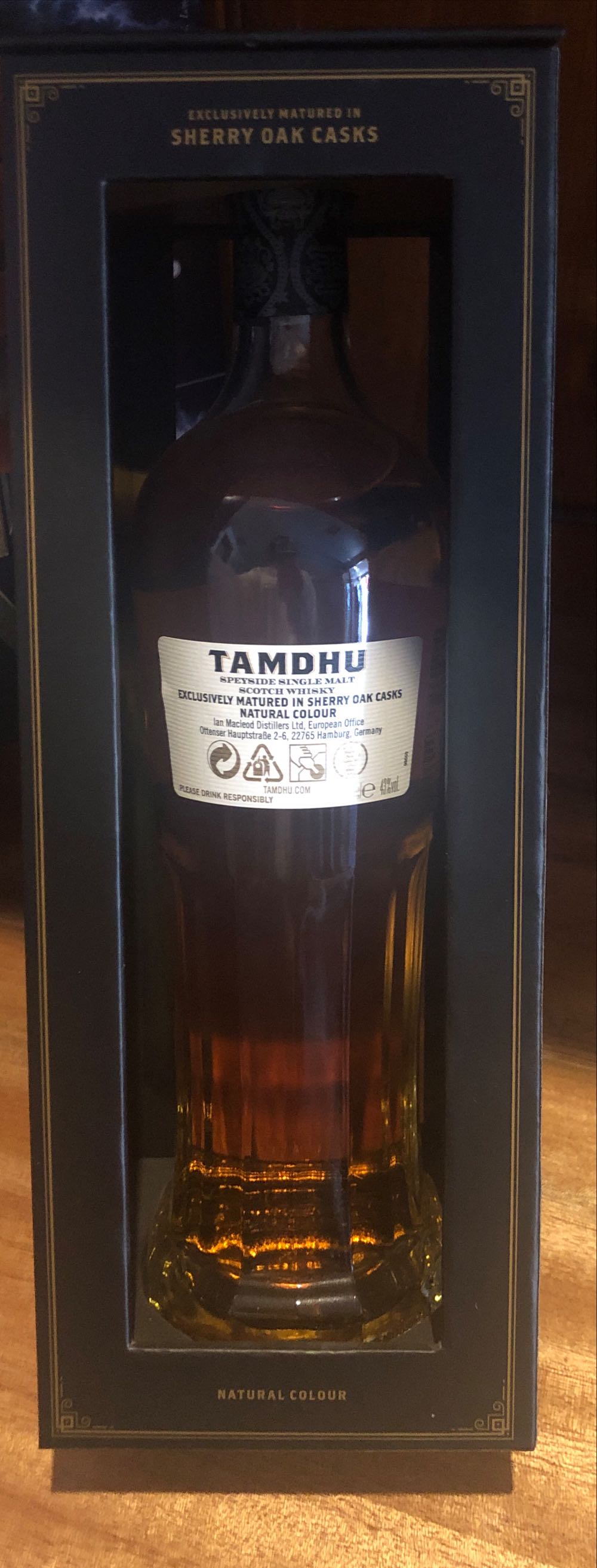 Tamdhu 12 Year Old - Tamdhu Distillery (750 mL) alcohol collectible [Barcode 5010852036688] - Main Image 4