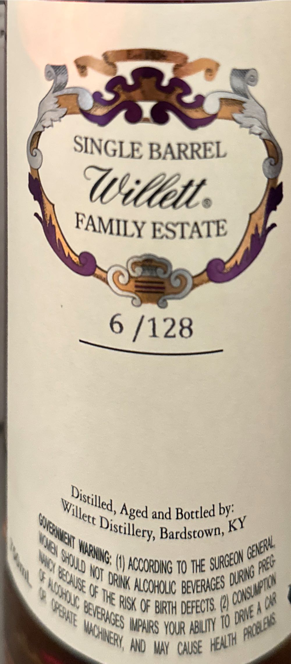 Willett 9 Year Single Barrel Bourbon - Willett Distillery alcohol collectible - Main Image 2