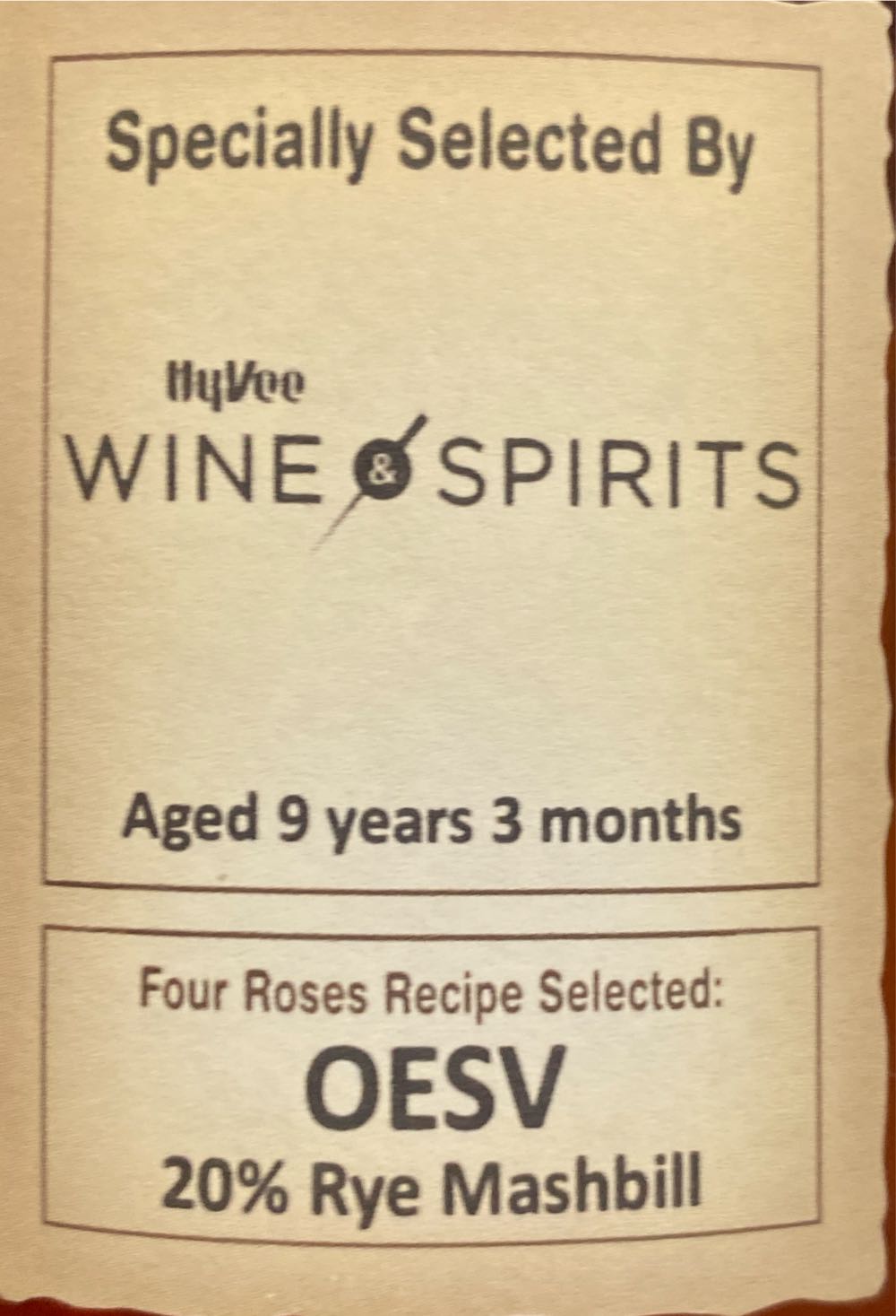 Four Roses Binny’s Pick OESV - Four Roses (750 mL) alcohol collectible [Barcode 040063400294] - Main Image 2