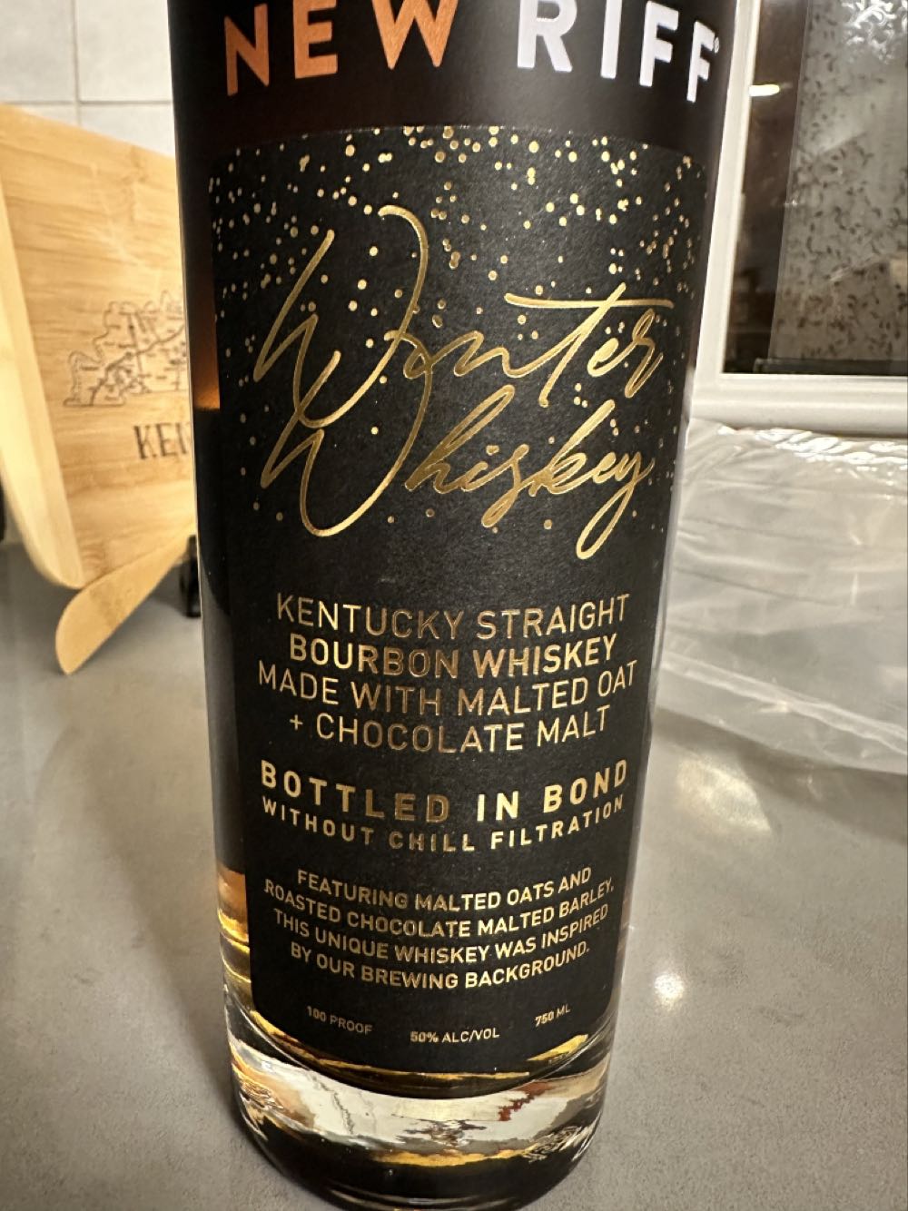 New Riff Winter Whiskey - New Riff Distilling (750 mL) alcohol collectible [Barcode 856302005348] - Main Image 2