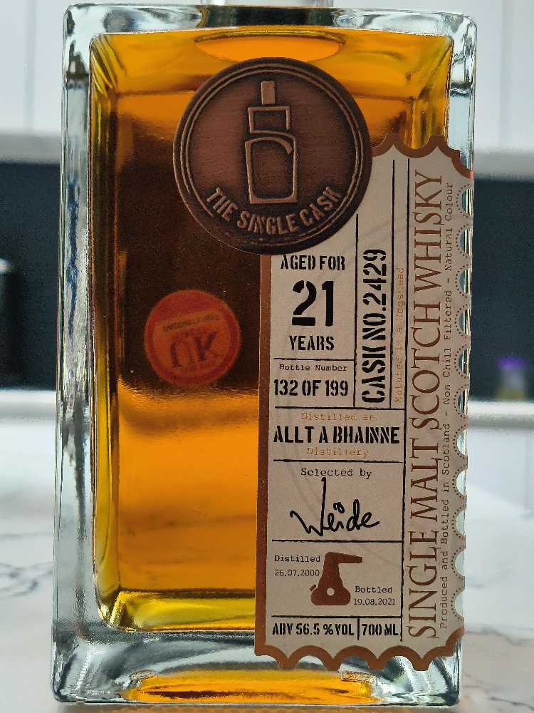 Allt A Bhaine 21 Single Cask - Speyside (700 mL) alcohol collectible - Main Image 2
