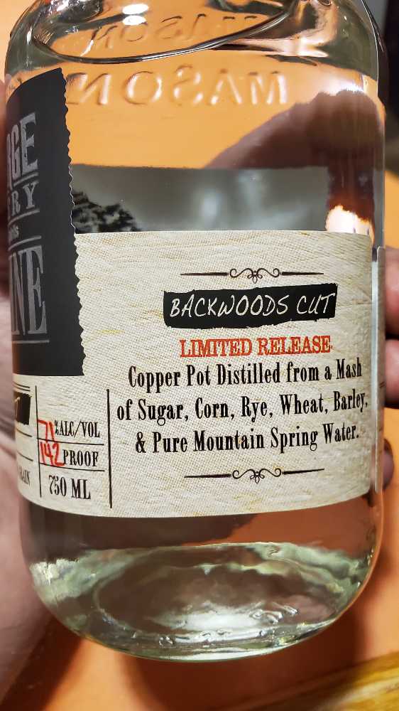 Old Forge Moonshine Backwoods Cut - Old Forge Distillery (750 mL) alcohol collectible - Main Image 2