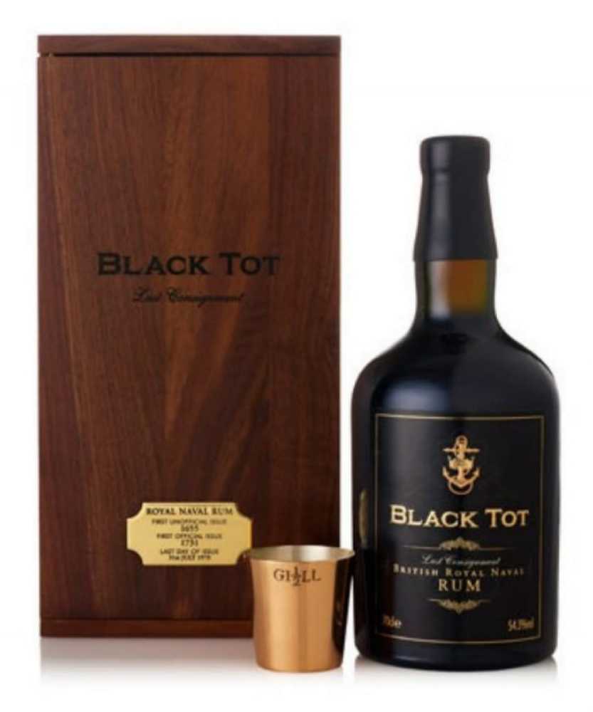 Black Tot Rum: Last Consignment British Royal Navy 40 Year Old - closed distilleries (750 mL) alcohol collectible [Barcode 5060188980056] - Main Image 4