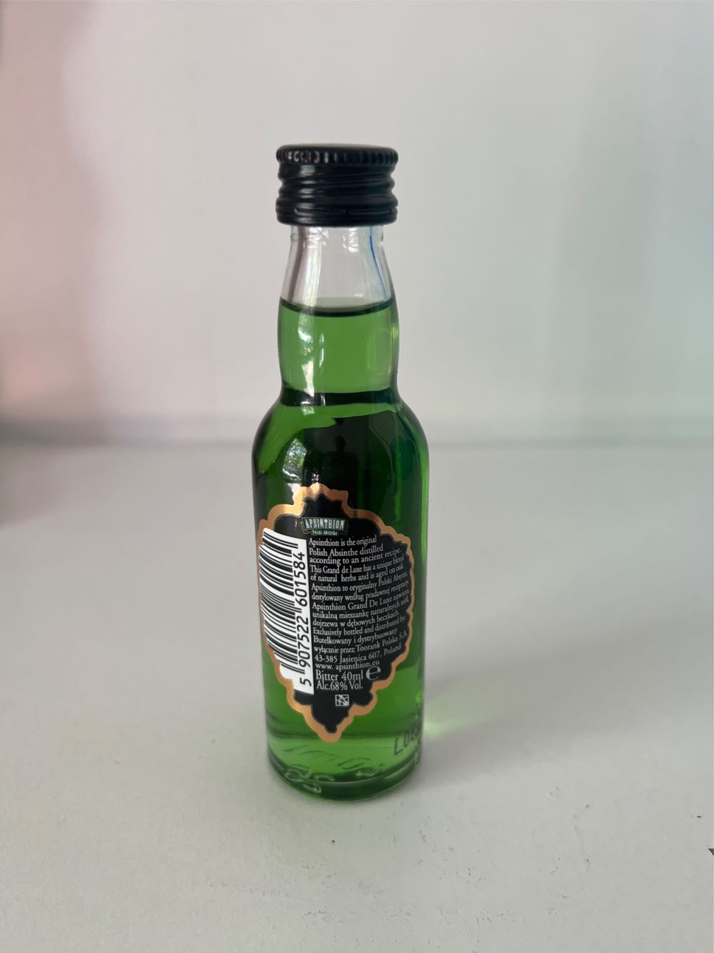 Apsinthion Grand De Luxe - Mundive (40 mL) alcohol collectible [Barcode 5907522601584] - Main Image 2