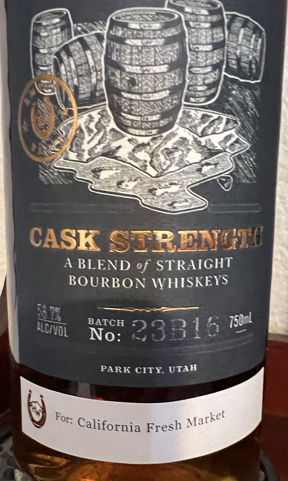 High West Cask Strength Bourbon - High West Distillery (750 mL) alcohol collectible [Barcode 086003267336] - Main Image 2