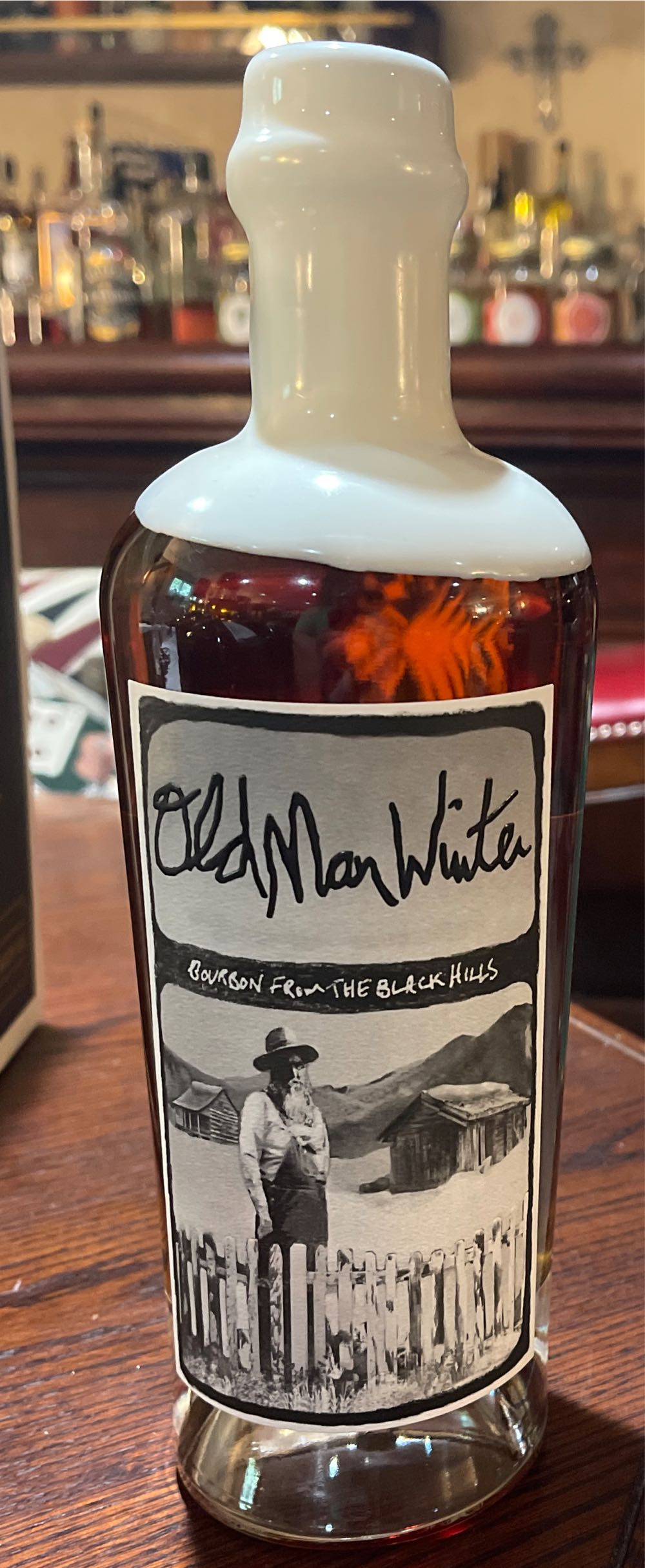 Old Man Winter Bourbon From The Black Hills - Old Man Winter Distilling Co (750 mL) alcohol collectible [Barcode 852543006489] - Main Image 2