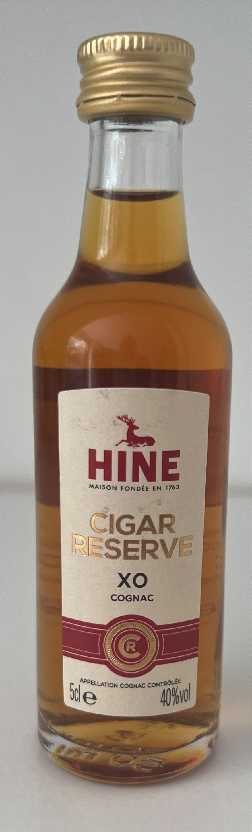 Cigar Reserve XO Cognac - Thomas Hine & Co. (50 mL) alcohol collectible [Barcode 2310056880418] - Main Image 1