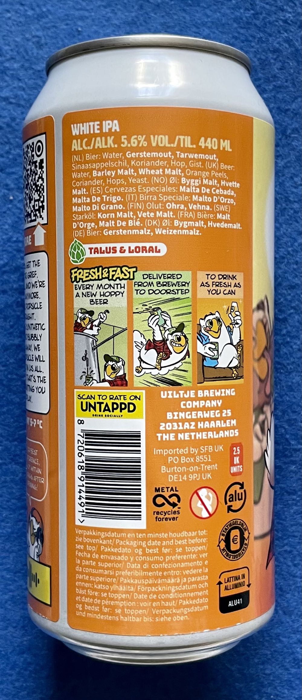 Hopsicle Popsicle - Uiltje Brewing Company (440 mL) alcohol collectible [Barcode 8720618914491] - Main Image 3