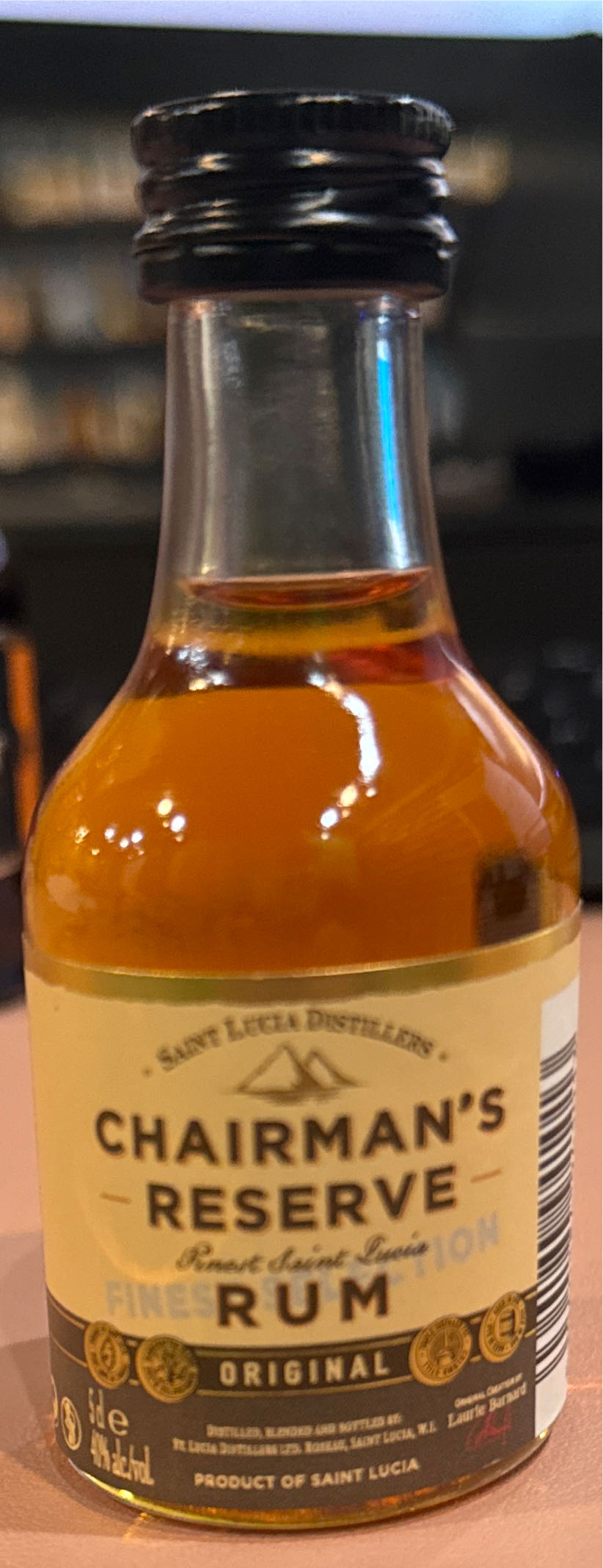 Chairman’s Reserve Rum Original - Saint Lucia Distellers (50 mL) alcohol collectible [Barcode 5060184941013] - Main Image 2