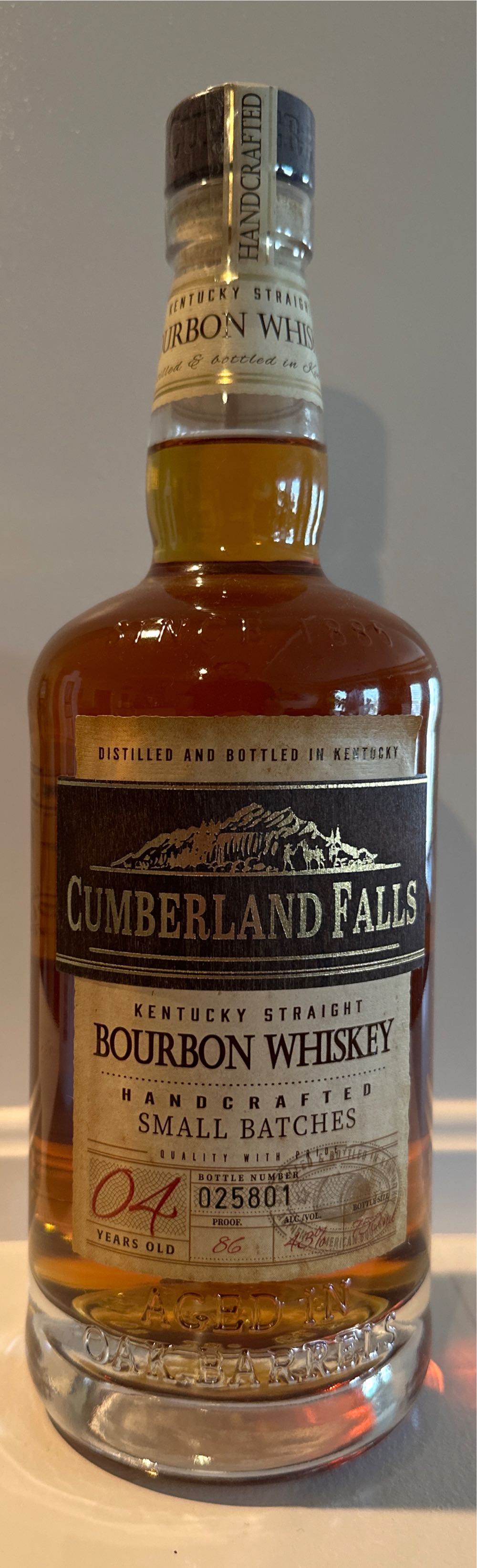 Cumberland Falls  (750 mL) alcohol collectible [Barcode 810735017316] - Main Image 2