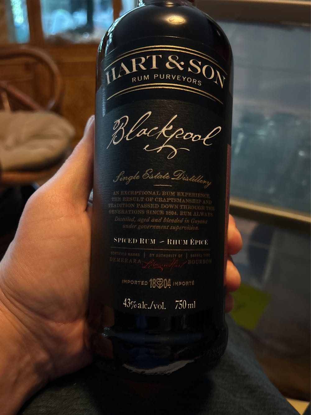 Lemon Hart Blackpool Spiced Rum 750ml Son & Liquor - Lemon Hart & Sons Ltd. (750 mL) alcohol collectible [Barcode 814789001864] - Main Image 2