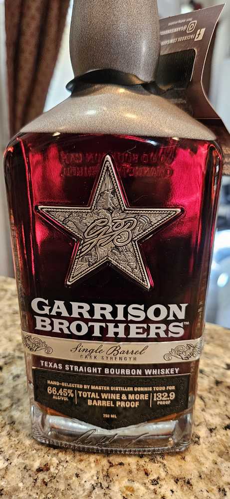 Garrison Brothers Single Barrel Cask Strength Texas Straight Bourbon Whiskey - Garrison Brothers Distillery, Hye, TX (750 mL) alcohol collectible [Barcode 851756002264] - Main Image 3