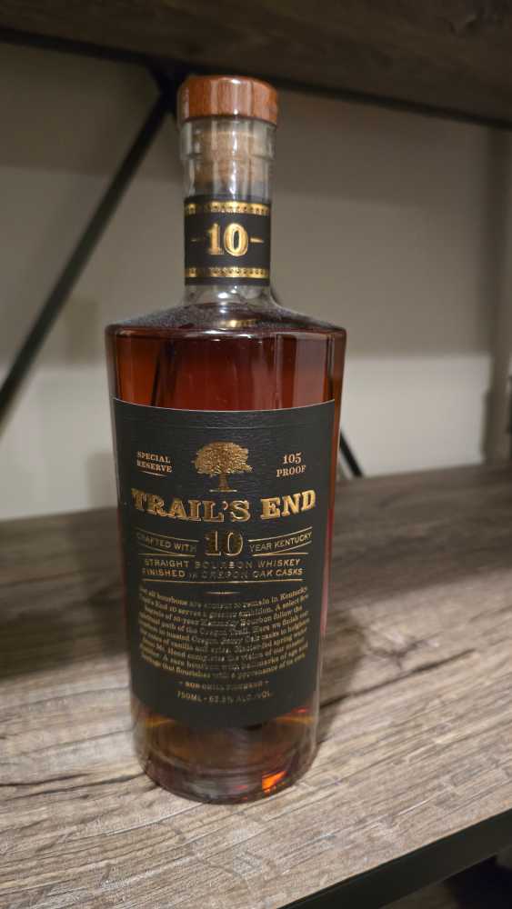 Trail’s End 10 Year Kentucky Straight Special Reserve Old Bourbon - Hood River Distillers, OR (750 mL) alcohol collectible [Barcode 084104110117] - Main Image 2