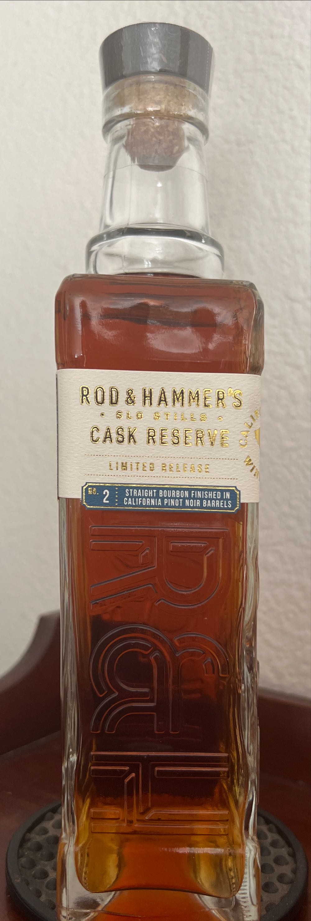 Rod & Hammer”s Cask Reserve 3 (Chardonnay) Bourbon Finished In Talley Vineyards Chardonnay Barrel - Rod & Hammer”s (750 mL) alcohol collectible [Barcode 850035986295] - Main Image 2