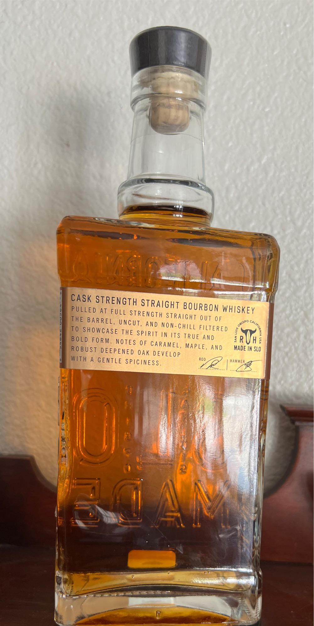 Rod & Hammer”s Cask Strength Straight Bourbon Whiskey - Rod & Hammer”s (750 mL) alcohol collectible [Barcode 854642005646] - Main Image 3
