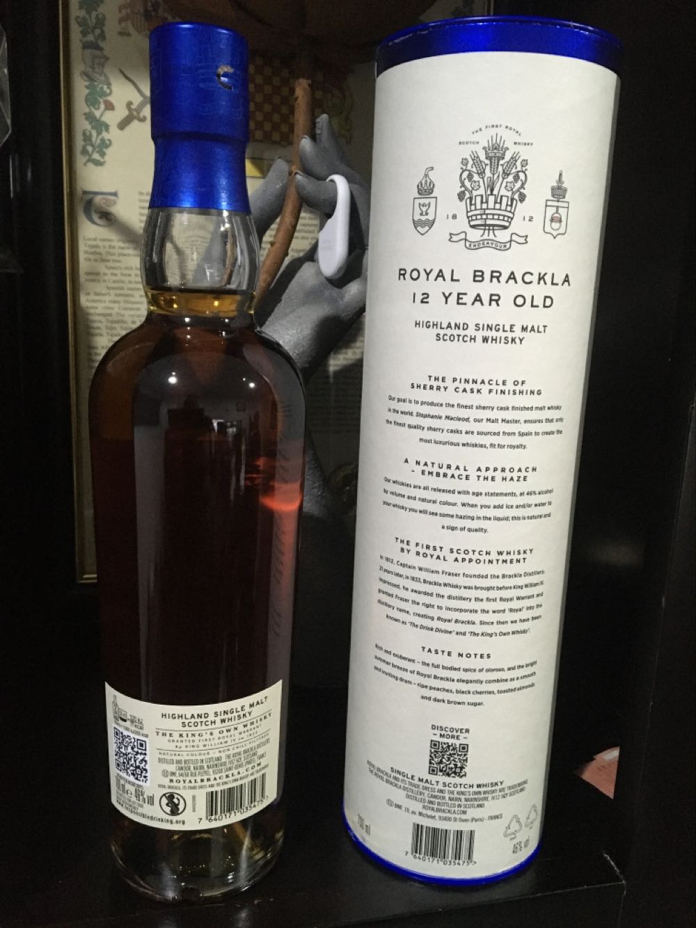 Royal Brackla 12 Years - Royal Brackla Distillery (700 mL) alcohol collectible [Barcode 7640171035475] - Main Image 3