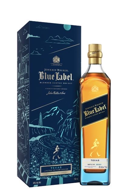 Johnnie Walker Blue Label Texas Limited Edition Design - Johnnie Walker & Sons (750 mL) alcohol collectible [Barcode 088076188099] - Main Image 2