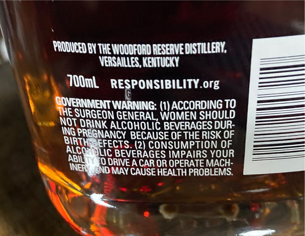 Woodford Reserve Master’s Collection Batch Proof 124.7 - The Woodford Reserve Distillery (700 mL) alcohol collectible [Barcode 081128003210] - Main Image 2