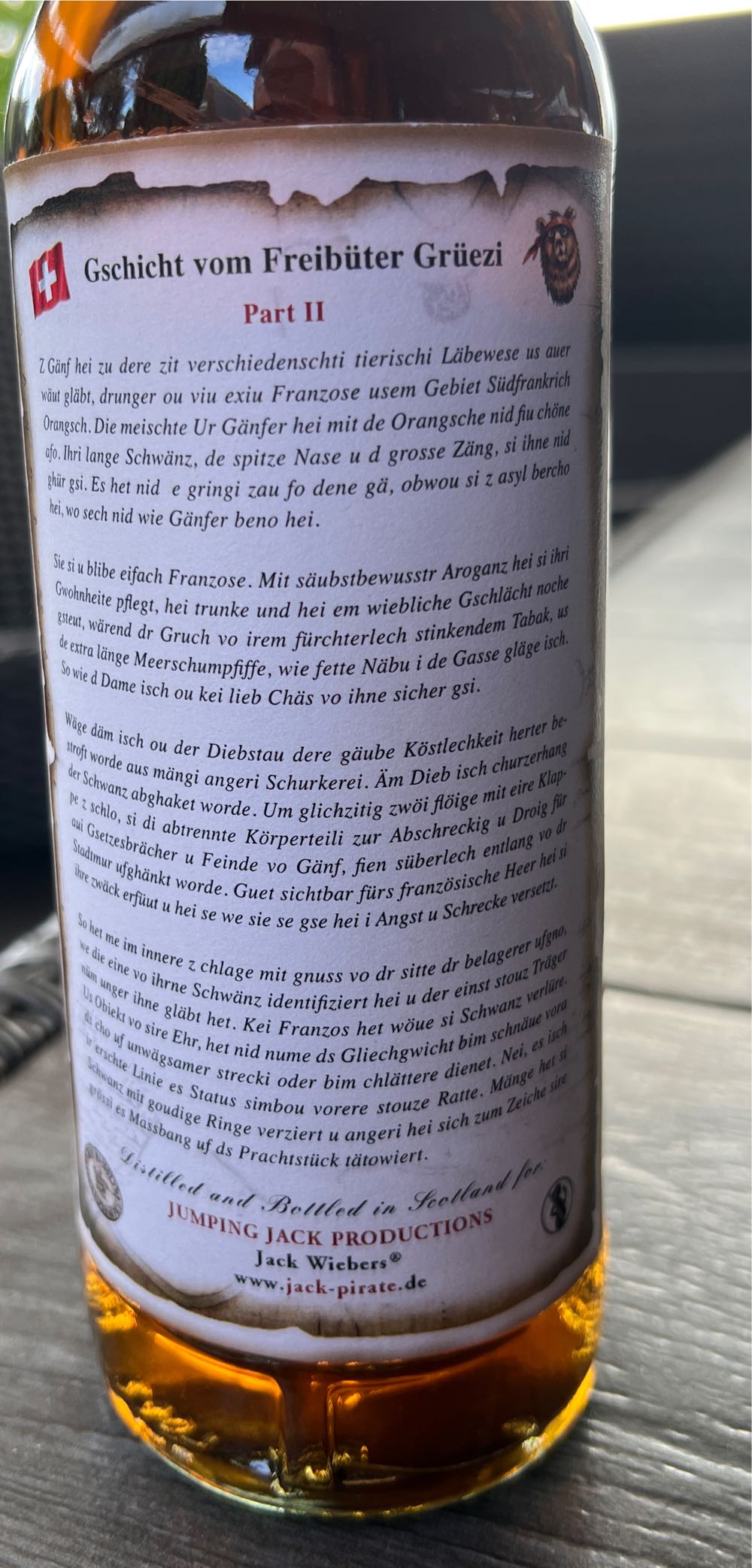 Genevieve Pirates 8 Years - Jack Wiebers (700 mL) alcohol collectible - Main Image 2