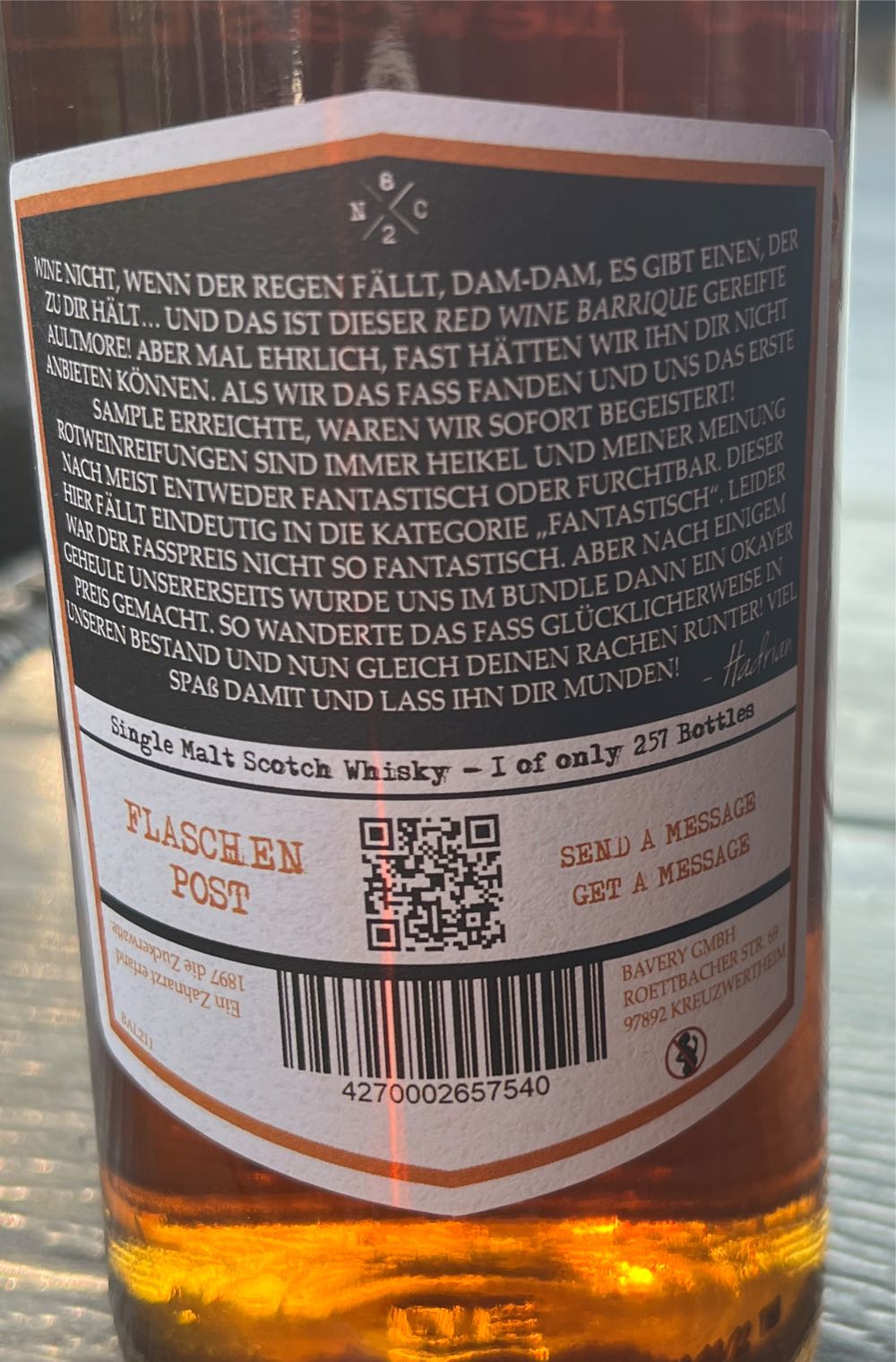 Aultmore 13 Years - 82 Chapters To Newcastle (700 mL) alcohol collectible - Main Image 2