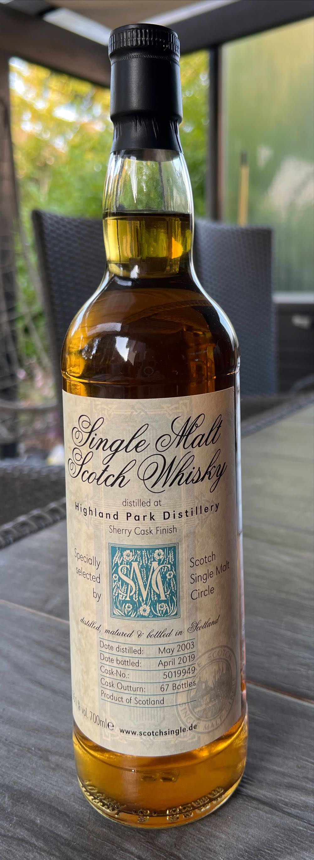 Highland Park 15 Years - Scotch Single Malt Circle (700 mL) alcohol collectible - Main Image 1