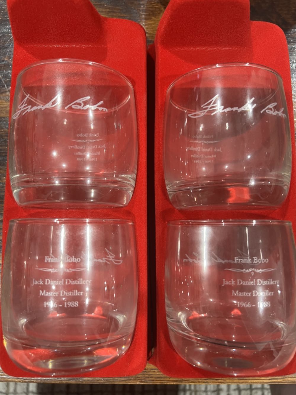 Set Bobo Glasses 4 Set - Jack Daniel’s Distillery, Lynchburg, TN alcohol collectible [Barcode 082184082201] - Main Image 3