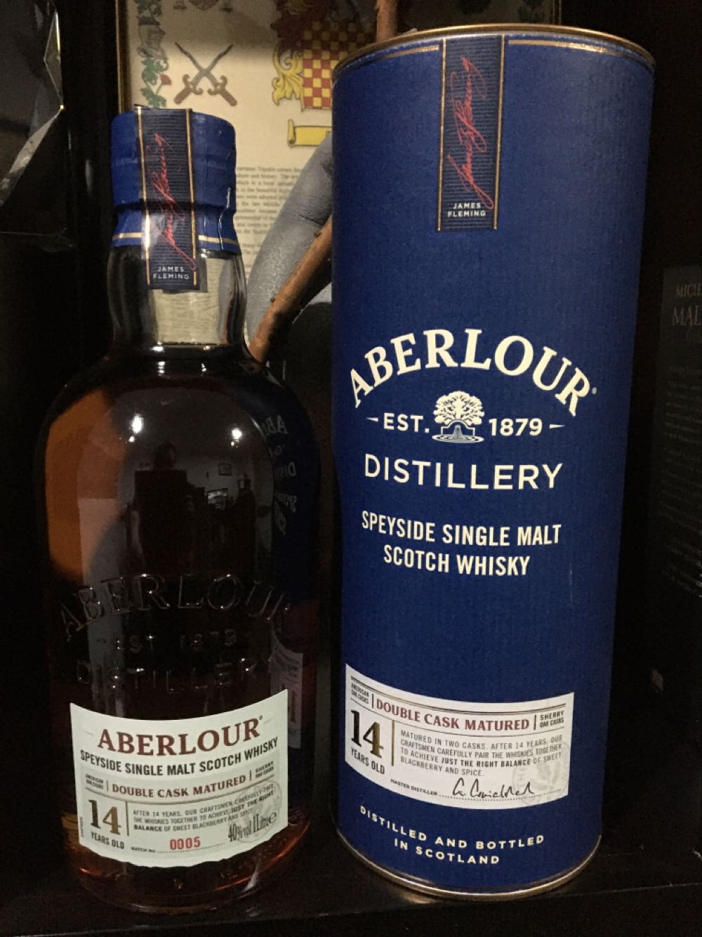 ABERLOUR 14y Speyside Single Malt Scotch Whisky - The Aberlour Distillery (1000 mL) alcohol collectible [Barcode 5000299632192] - Main Image 3