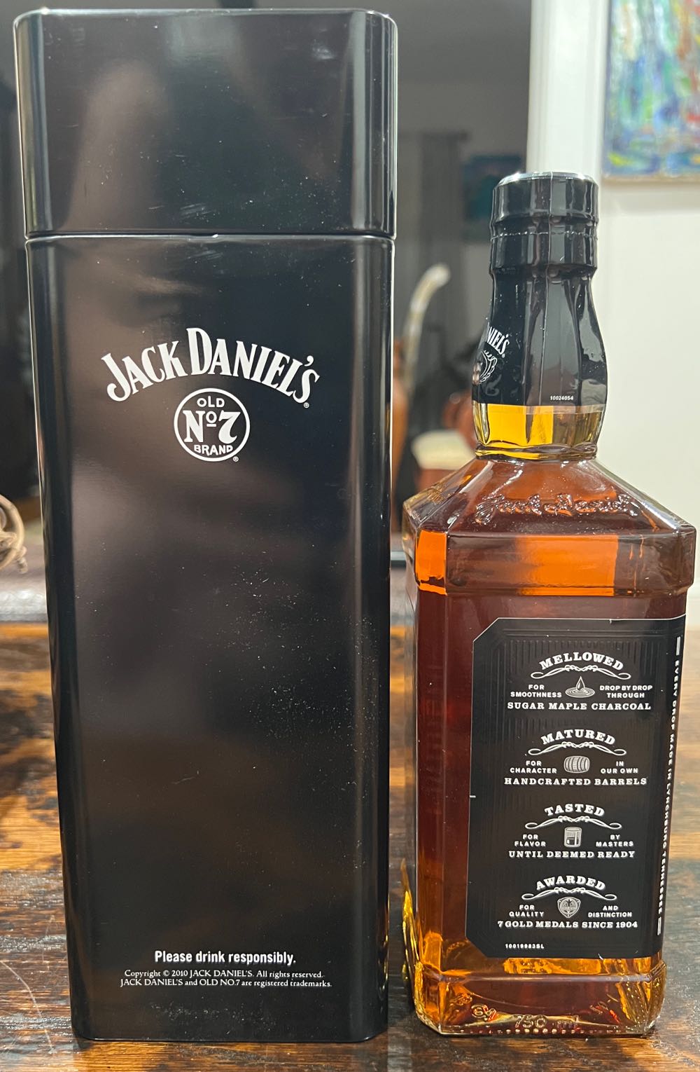 Tin Single Black Label 2010 - Jack Daniel’s Distillery, Lynchburg, TN (750 mL) alcohol collectible - Main Image 2