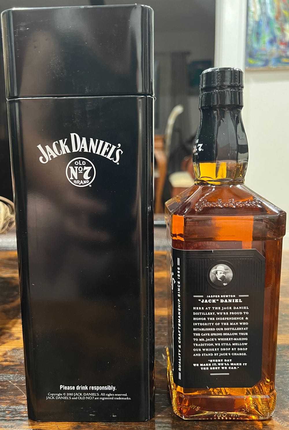Tin Single Black Label 2010 - Jack Daniel’s Distillery, Lynchburg, TN (750 mL) alcohol collectible - Main Image 4
