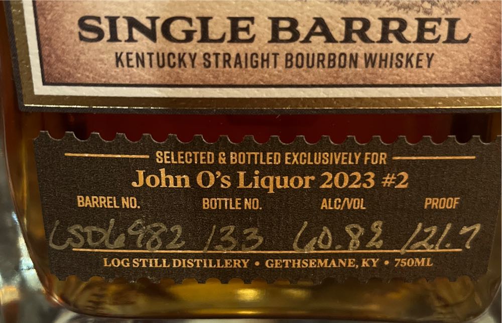 Monk’s Road Single Barrel - Log Still Distillery (750 mL) alcohol collectible [Barcode 850027209111] - Main Image 2