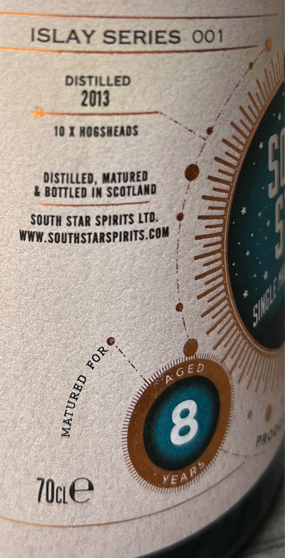 Islay 8 Years - South Star Spirits (700 mL) alcohol collectible - Main Image 2