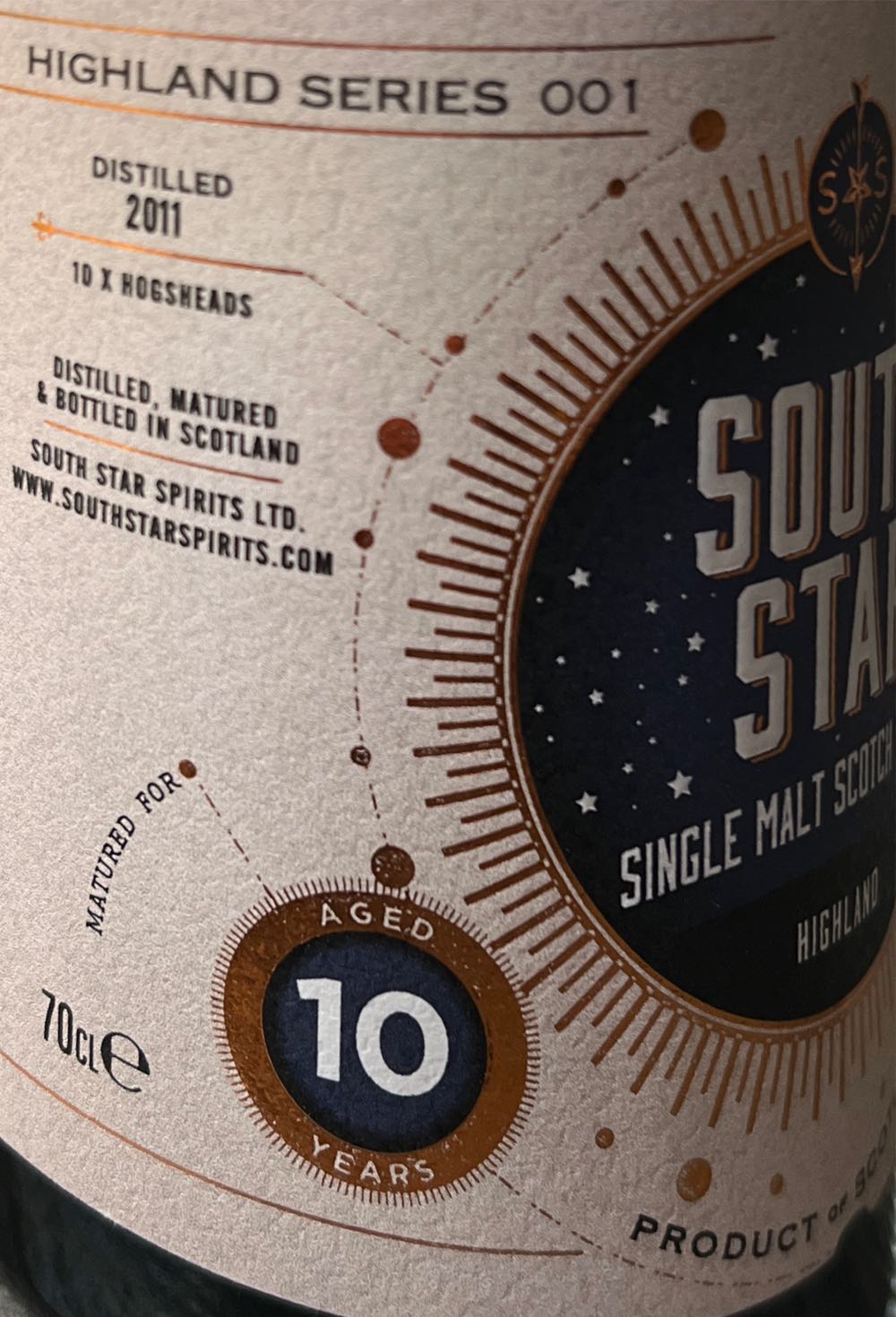 Highland 10 Years - South Star Spirits (700 mL) alcohol collectible - Main Image 2