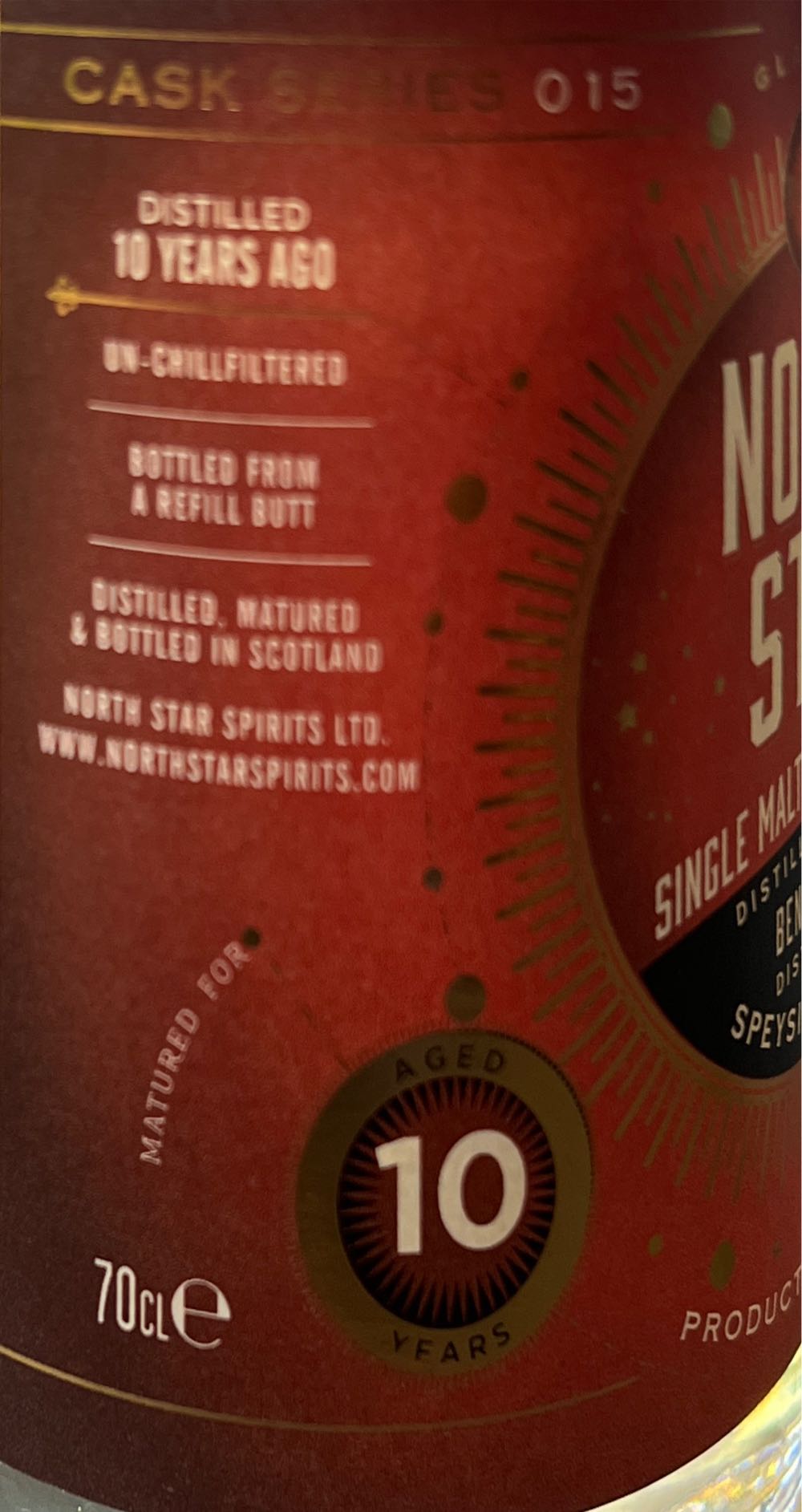 Benrinnes 10 Years - North Star Spirits (700 mL) alcohol collectible - Main Image 2