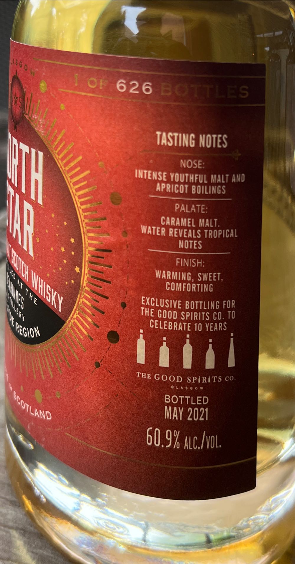 Benrinnes 10 Years - North Star Spirits (700 mL) alcohol collectible - Main Image 3