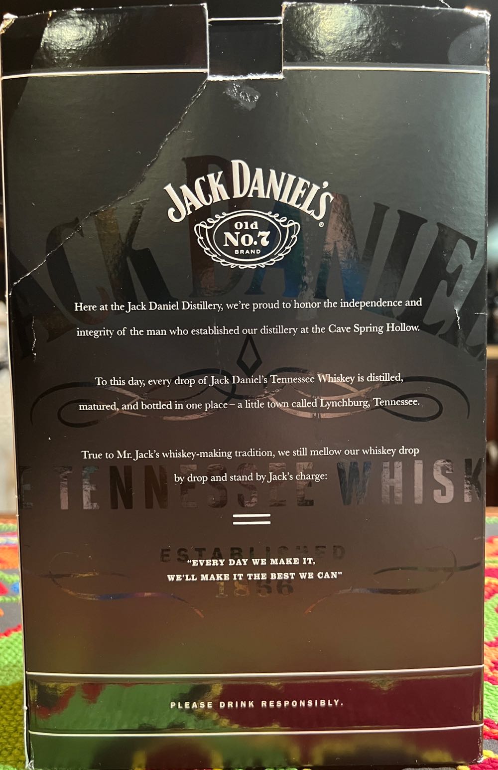 Set 2 Black Label 1l Bulgaria - Jack Daniel’s Distillery, Lynchburg, TN (1 L) alcohol collectible - Main Image 2