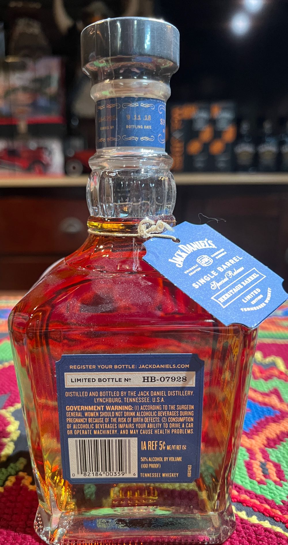 Special Release Heritage Barrel 2018 - Jack Daniel’s Distillery, Lynchburg, TN (750 mL) alcohol collectible - Main Image 2
