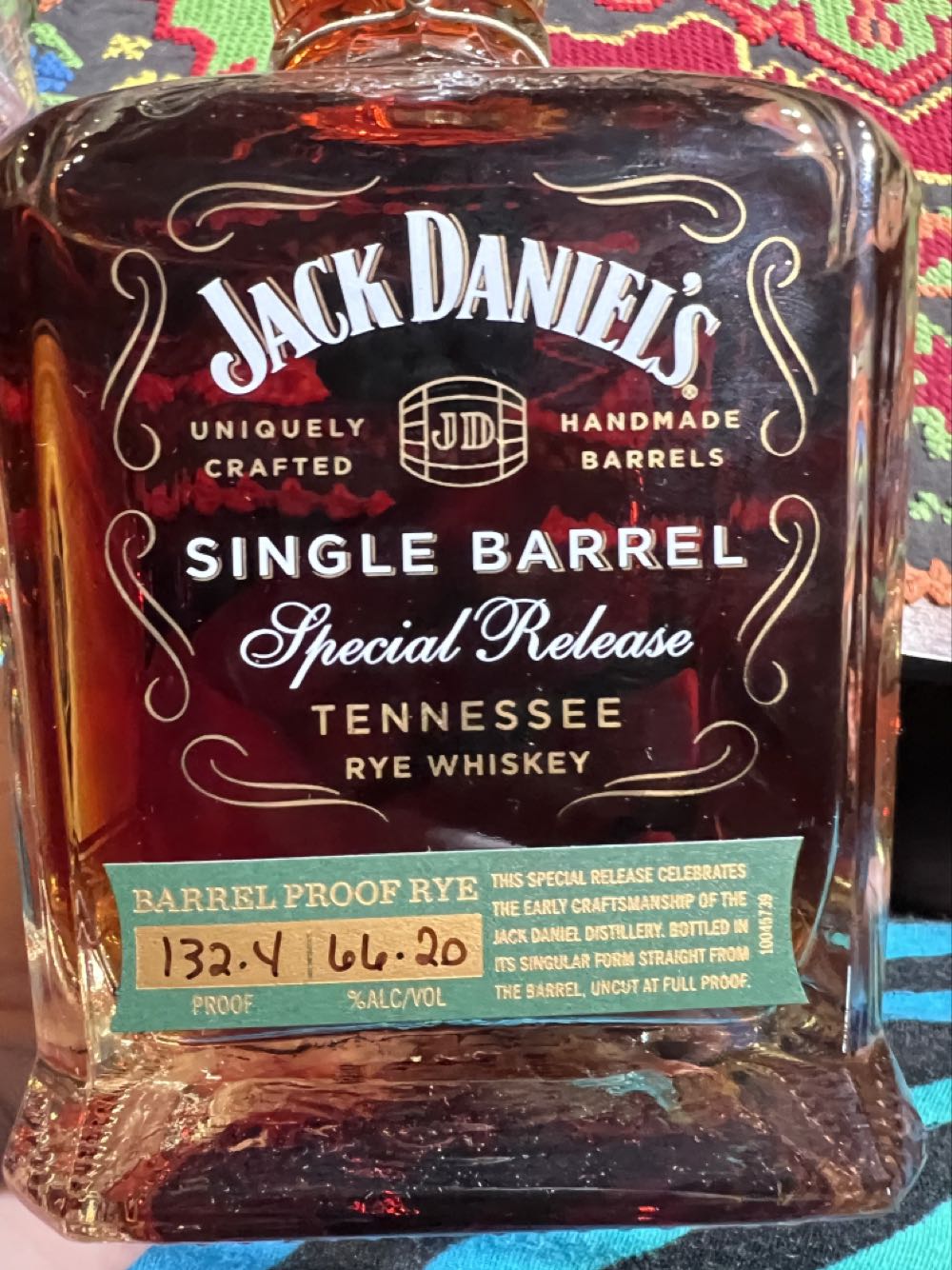 0 Special Release Barrel Proof Rye 2020 - Jack Daniel’s Distillery, Lynchburg, TN (750 mL) alcohol collectible - Main Image 4