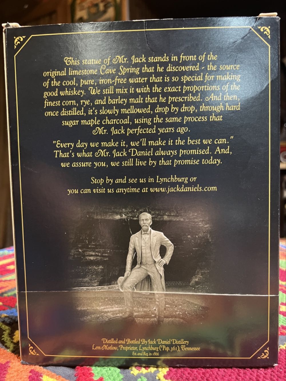 Set Black Label With Dice And Cards - Jack Daniel’s Distillery, Lynchburg, TN (375 mL) alcohol collectible - Main Image 2