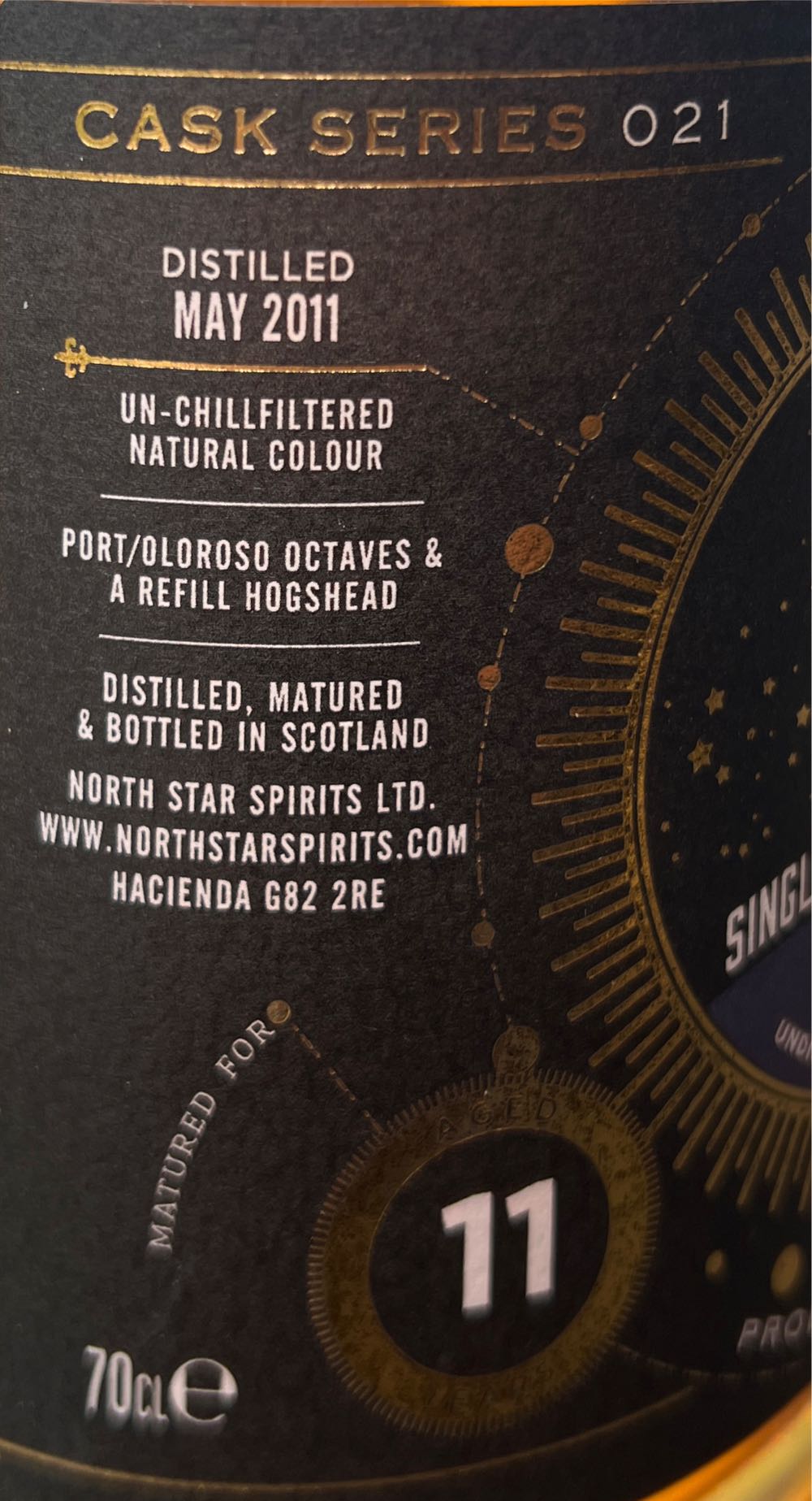 Highland Region 11 Years - North Star Spirits (700 mL) alcohol collectible - Main Image 2