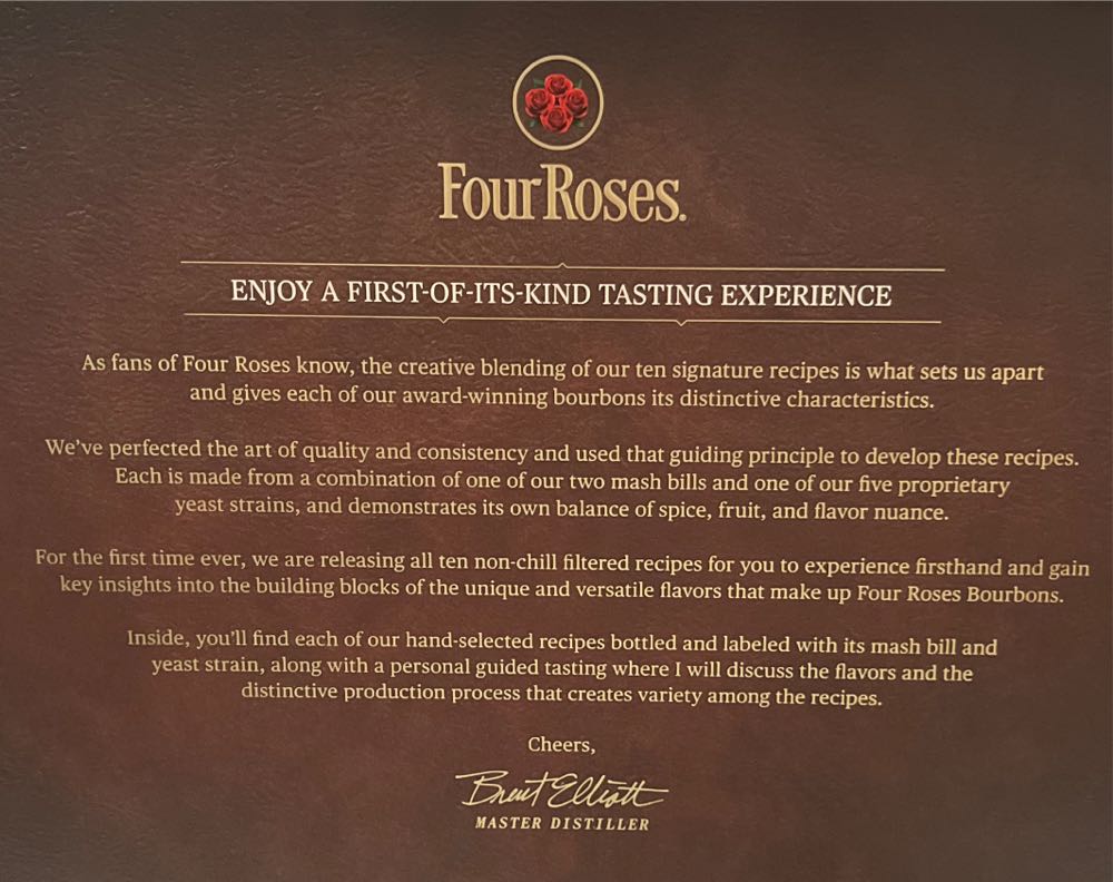 Four Roses Ten Recipe Tasting Experience - Four Roses (500 mL) alcohol collectible - Main Image 2