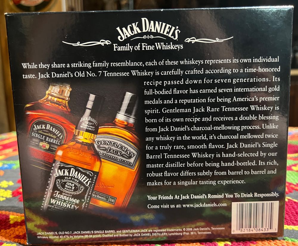 Set Family Of Fine Whiskeys 4 - Jack Daniel’s Distillery, Lynchburg, TN (50 mL) alcohol collectible - Main Image 2
