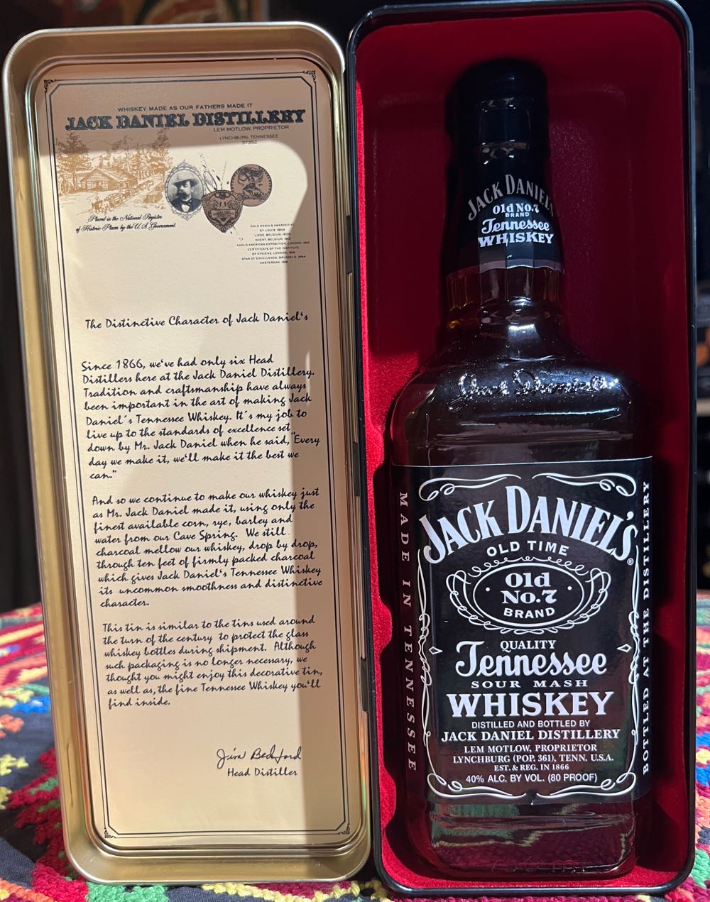 Tin Single Black Label (1996 Maybe) - Jack Daniel’s Distillery, Lynchburg, TN (750 mL) alcohol collectible - Main Image 4