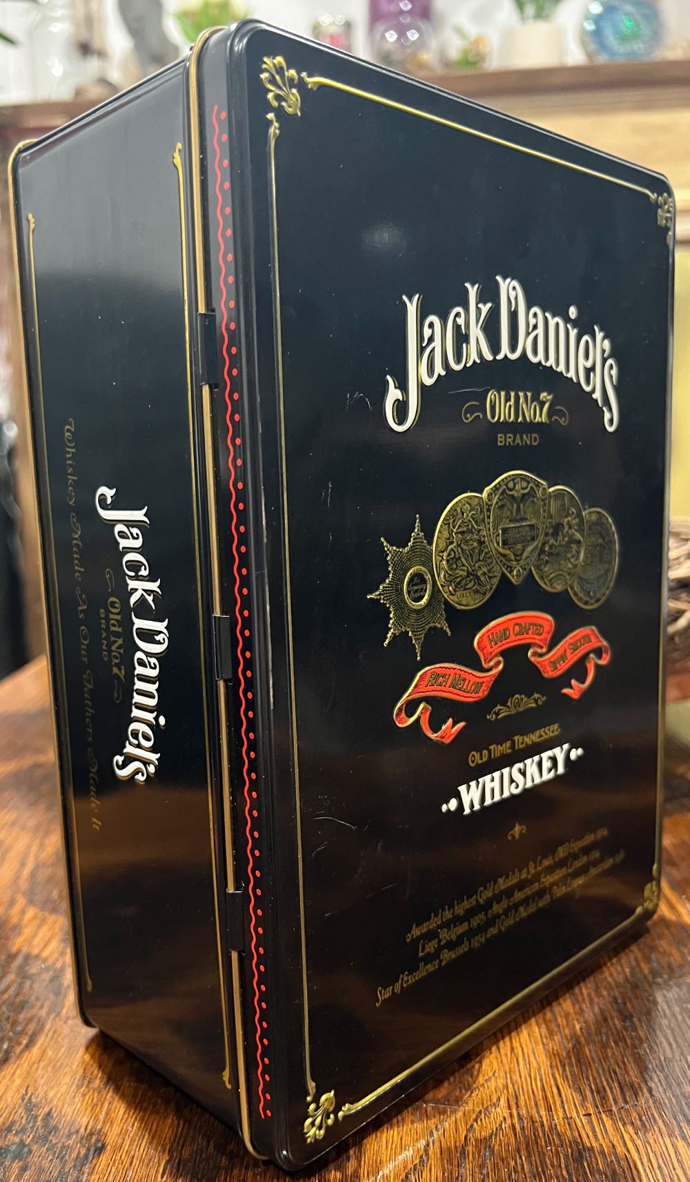 Tin Double Black Label Two Shot Glases - Jack Daniel’s Distillery, Lynchburg, TN (750 mL) alcohol collectible - Main Image 3