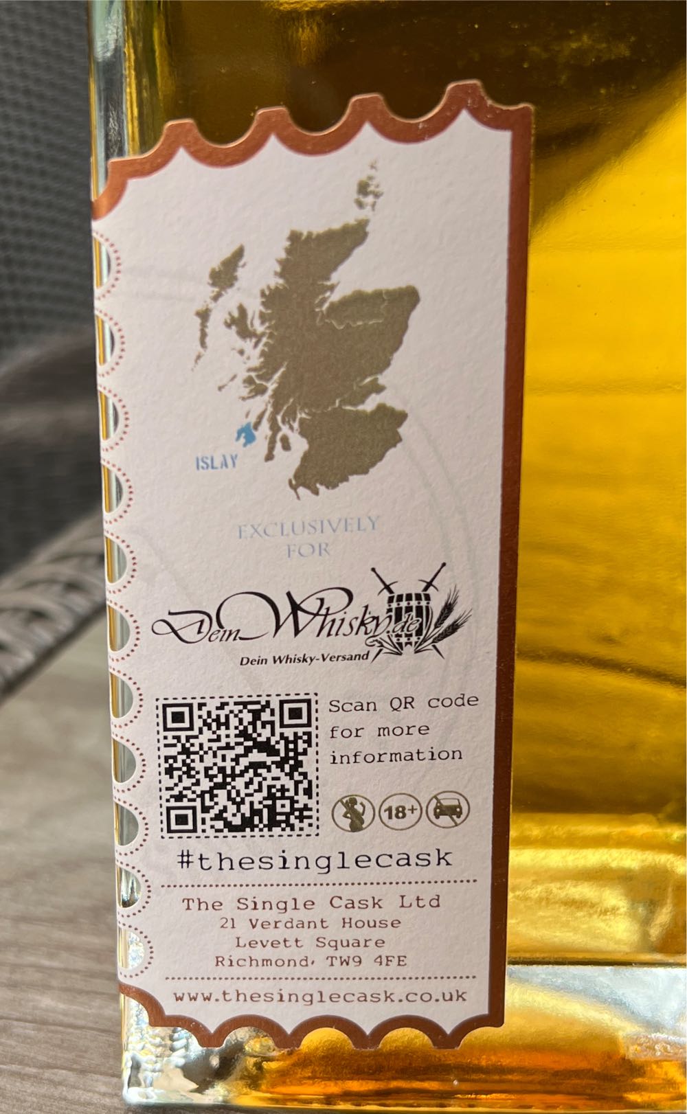 Dailuaine 9 Years - The Red Cask Co. (700 mL) alcohol collectible - Main Image 2