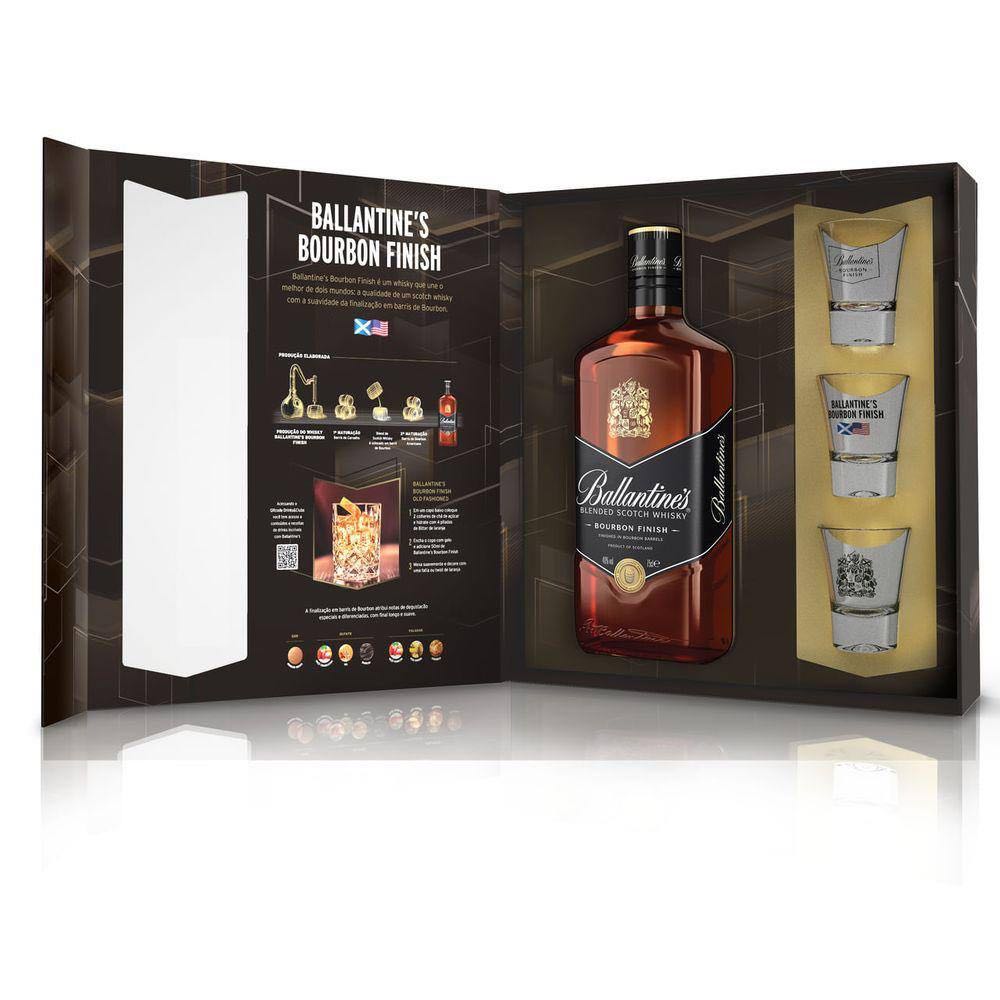 Whisky Ballantine’s 3 Copos Shot - Ballantine’s alcohol collectible [Barcode 7891050001412] - Main Image 2