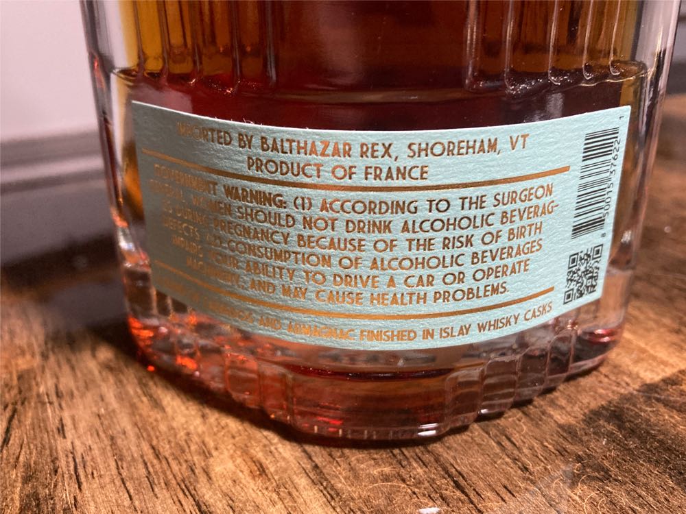 Bhakta 27 07 Brandy - Bottled By Balthazar Rex Shoreham Vt (750 mL) alcohol collectible [Barcode 850015376221] - Main Image 2