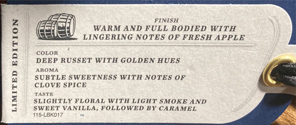 Little Book Chapter 9 “None for Granted” - James B Beam Distilling Co (750 mL) alcohol collectible [Barcode 080686004370] - Main Image 3