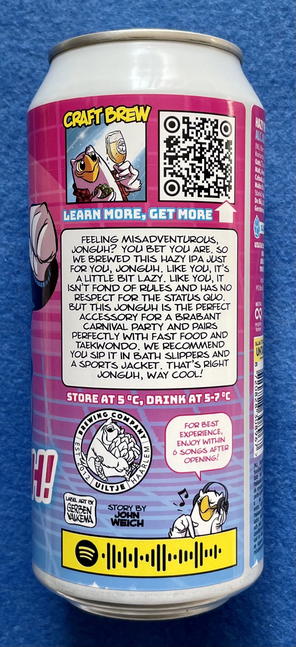 Jonguh! - Uiltje Brewing Company (440 mL) alcohol collectible [Barcode 8720828308967] - Main Image 4