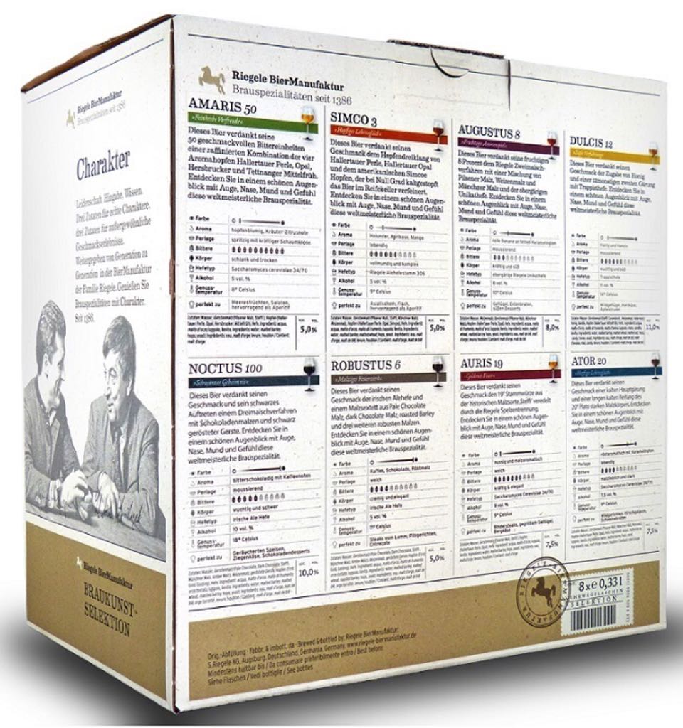 Riegele Braukunst Selektion - Riegele BrauManufaktur (264mL) alcohol collectible [Barcode 4026900013090] - Main Image 2