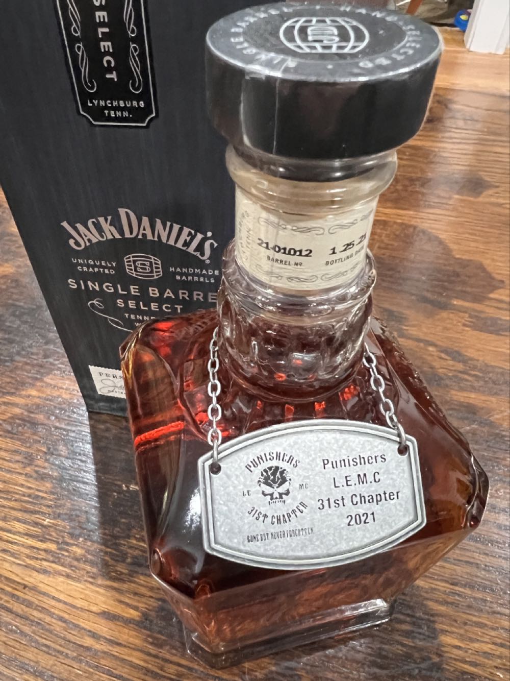0 Punisher LEMC 31st Chapter 2021 - Jack Daniel’s Distillery, Lynchburg, TN (750 mL) alcohol collectible - Main Image 4
